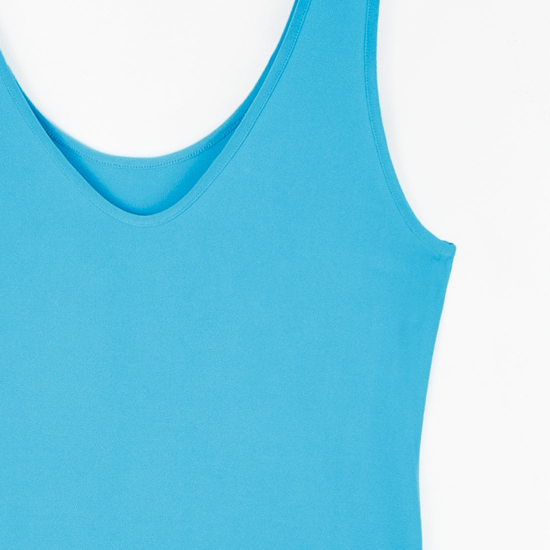 Reversible U or V Neckline Tank - Turquoise | Clara Sunwoo Everyday