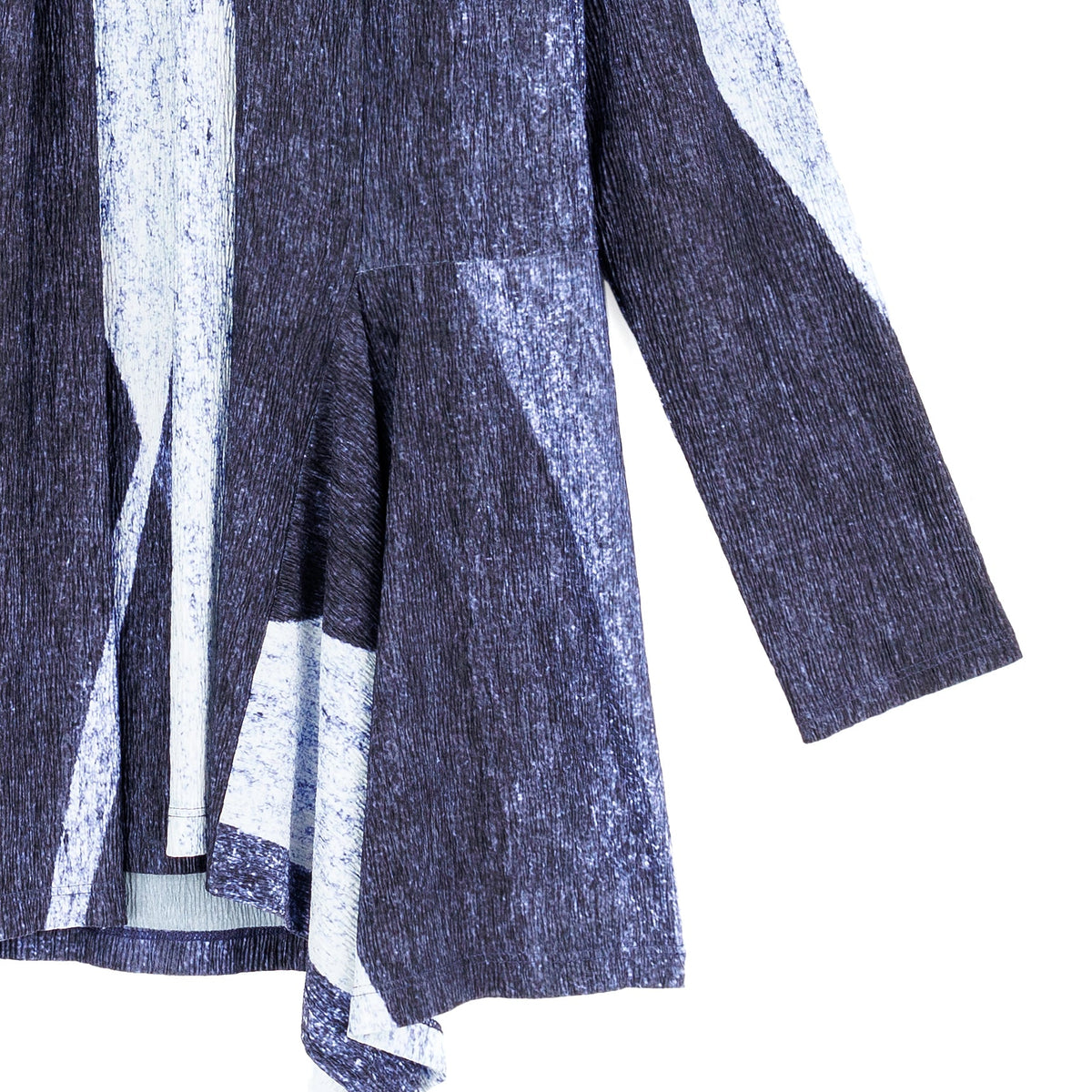 Silky Pleat - 2pc Draped Cardigan & Tank Twinset - Lunar Stripe - Final Sale | Clara Sunwoo Essential