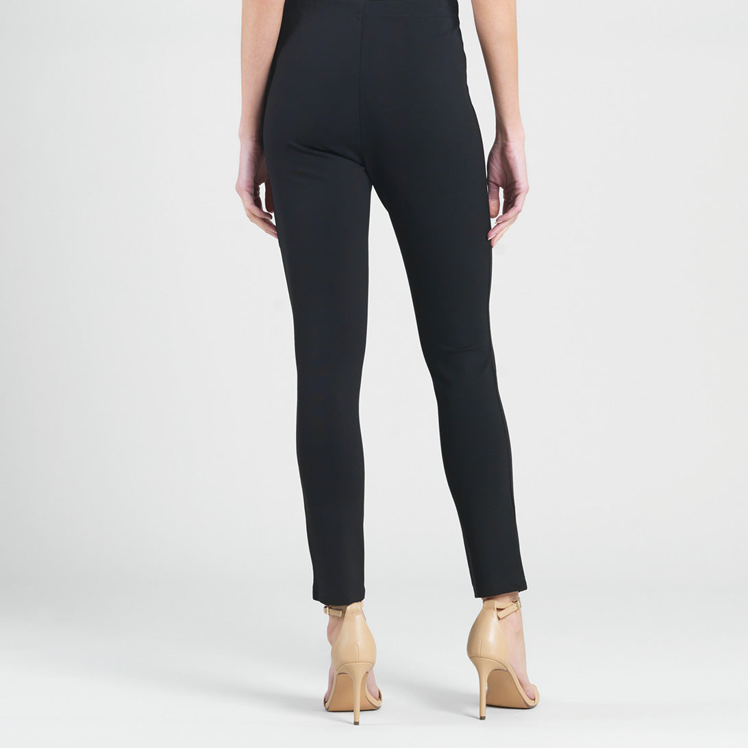 Ponte Knit - Slim Rider Pant - Black | Clara Sunwoo Essential