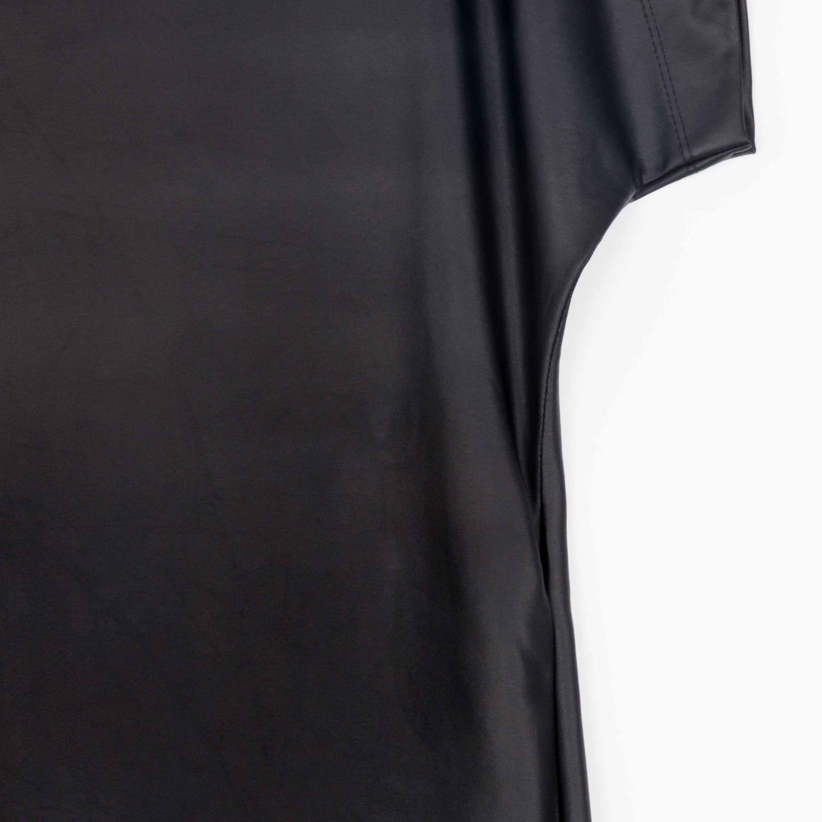 Liquid Leather™ - High Neck Tunic Pocket Dress - Black - Final Sale! | Clara Sunwoo Everyday