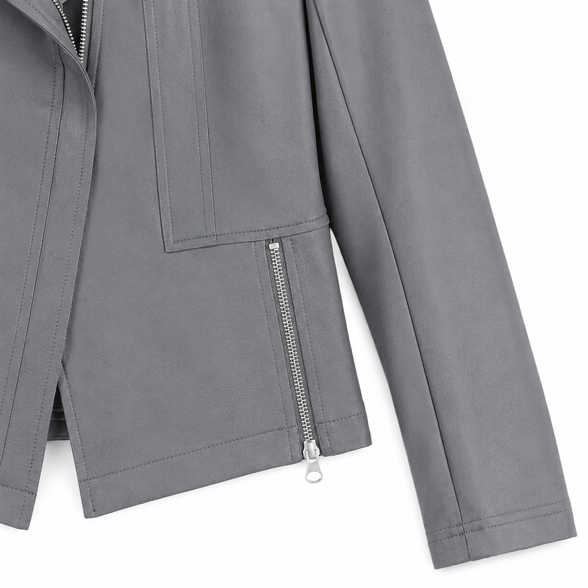 Liquid Leather™ Signature Jacket - Charcoal - Limited Sizes | Clara Sunwoo Trusted