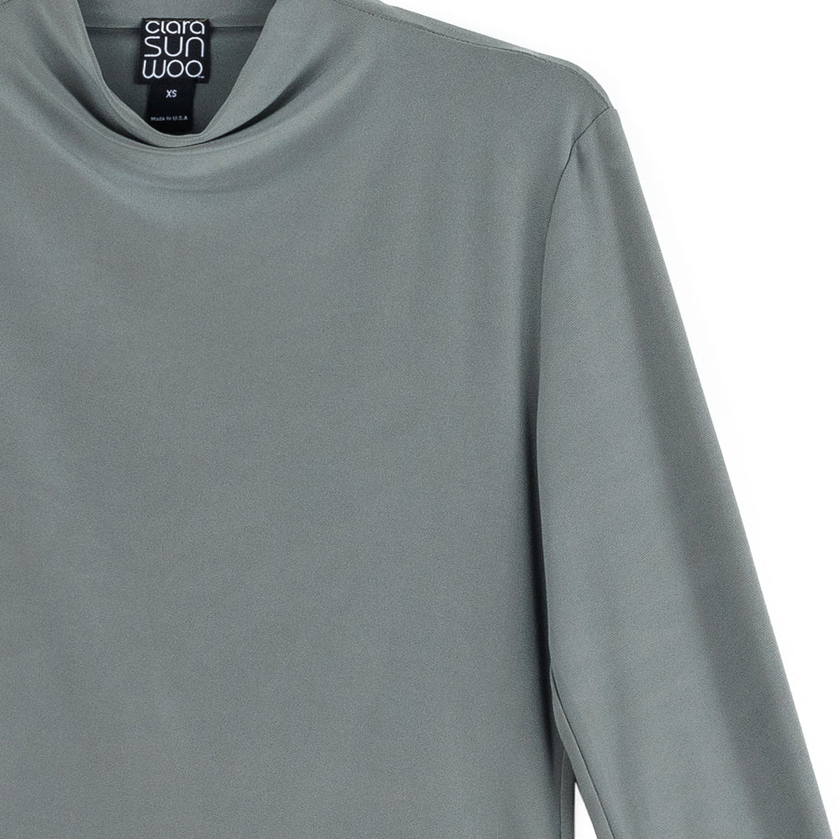 Mock Funnel Neck Top - Olive - Final Sale | Clara Sunwoo Recommended