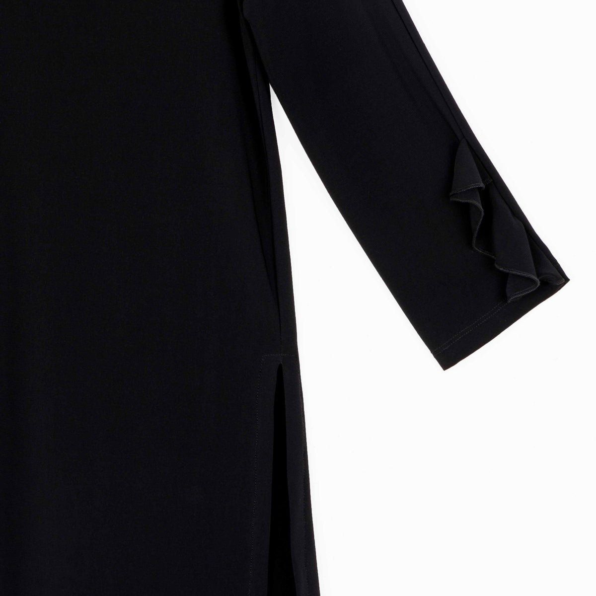 Flutter Cuff Side Vent Tunic - Black - Final Sale! | Clara Sunwoo Sale