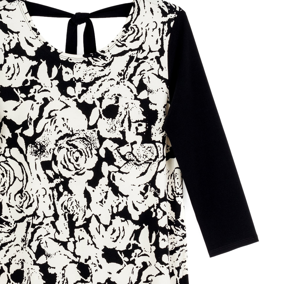 Back Tie Side Vent Tunic - Abstract Rose - Final Sale | Clara Sunwoo Deals