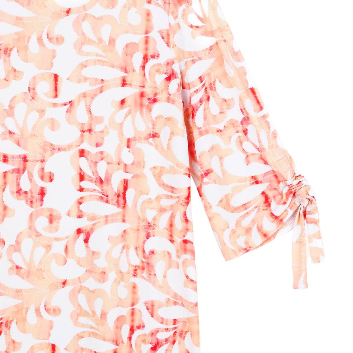 Pull-Tie Cuff Tunic - Damask Motif - Final Sale | Clara Sunwoo Sale