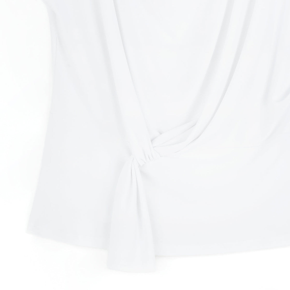 Drape Neck Loop Front Top - White - Final Sale | Clara Sunwoo Popular