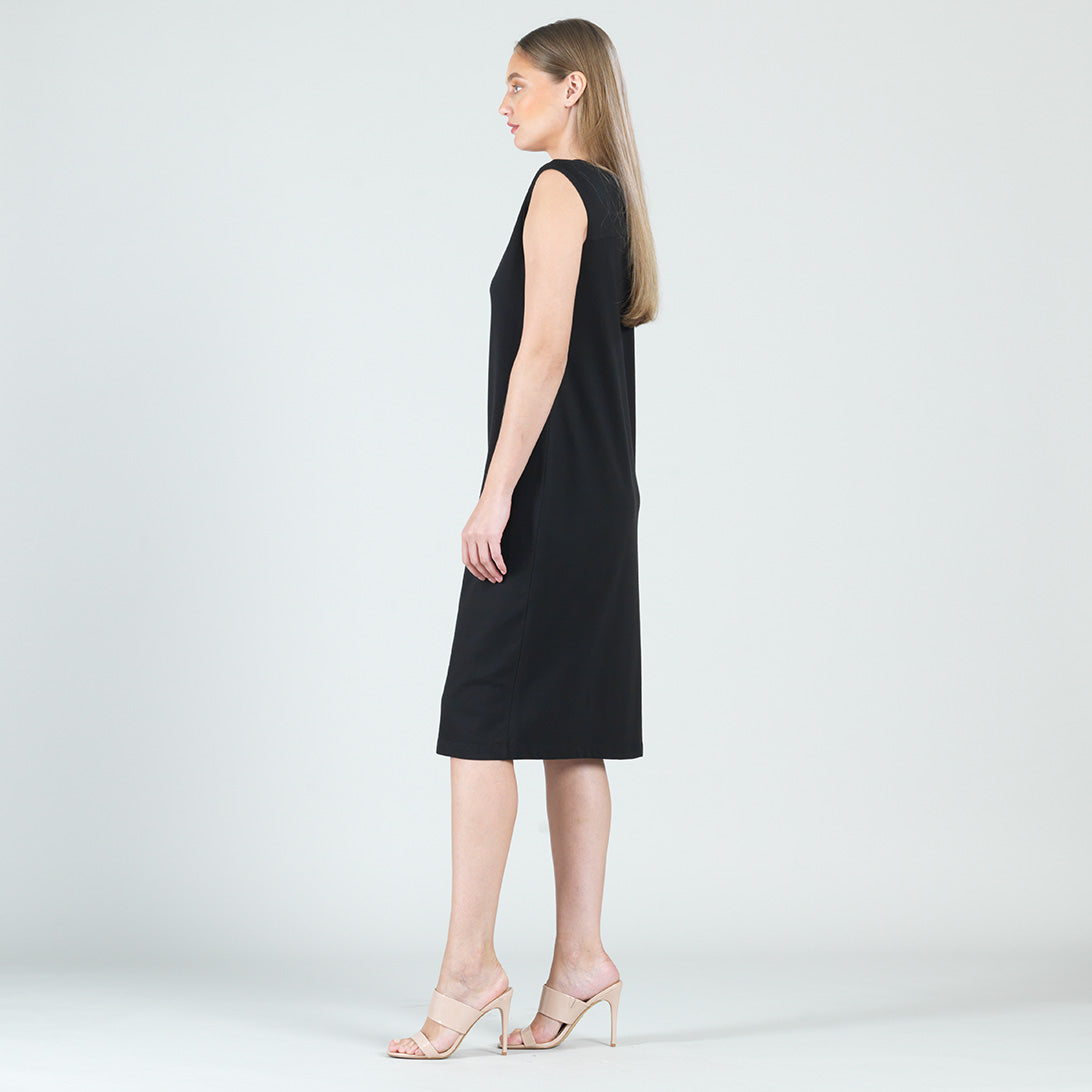 Modal Cotton - Reversible Cut Out Midi Dress - Black - Final Sale! | Clara Sunwoo Recommended