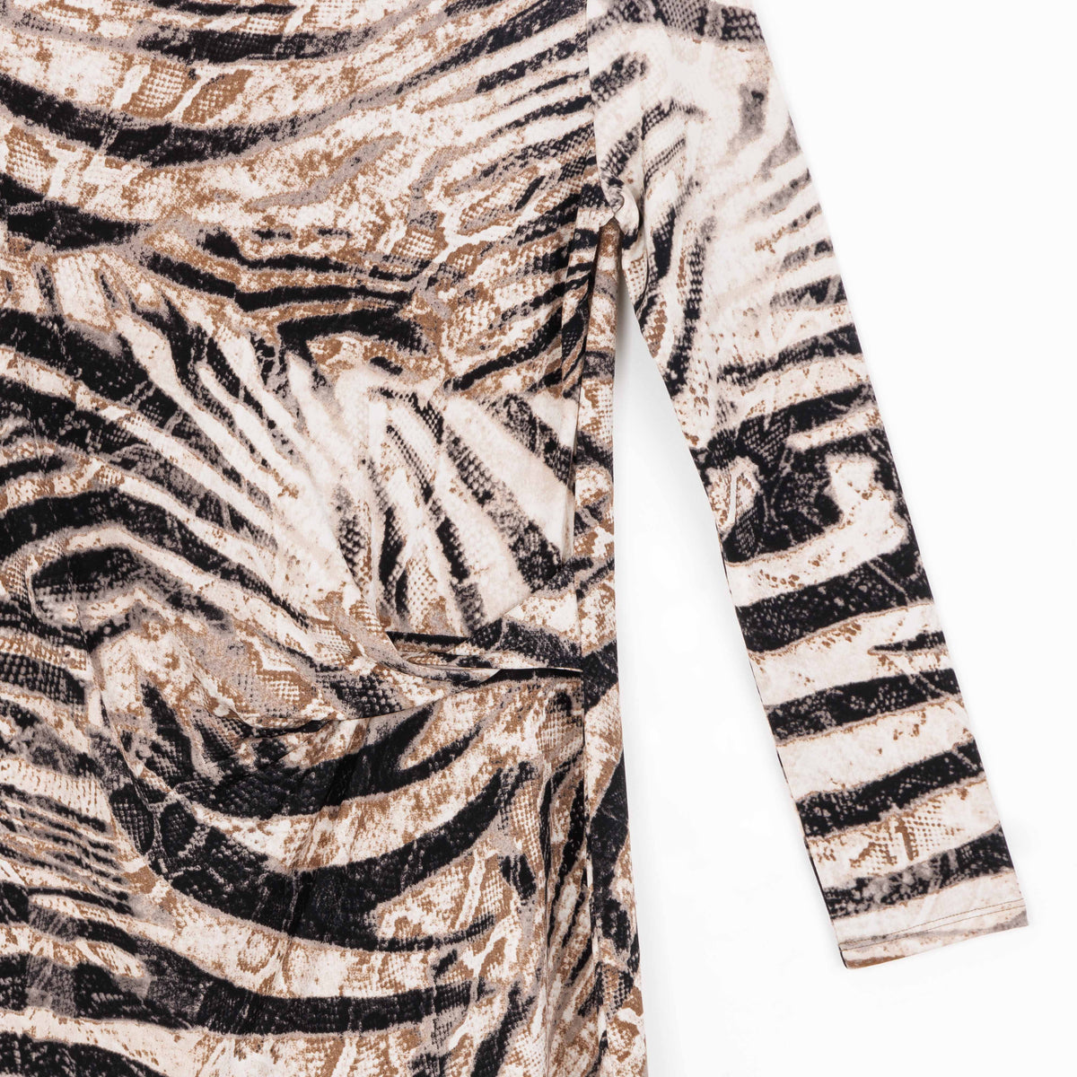 Side Twist Tunic - Striped Zebra - Final Sale! | Clara Sunwoo Great Value