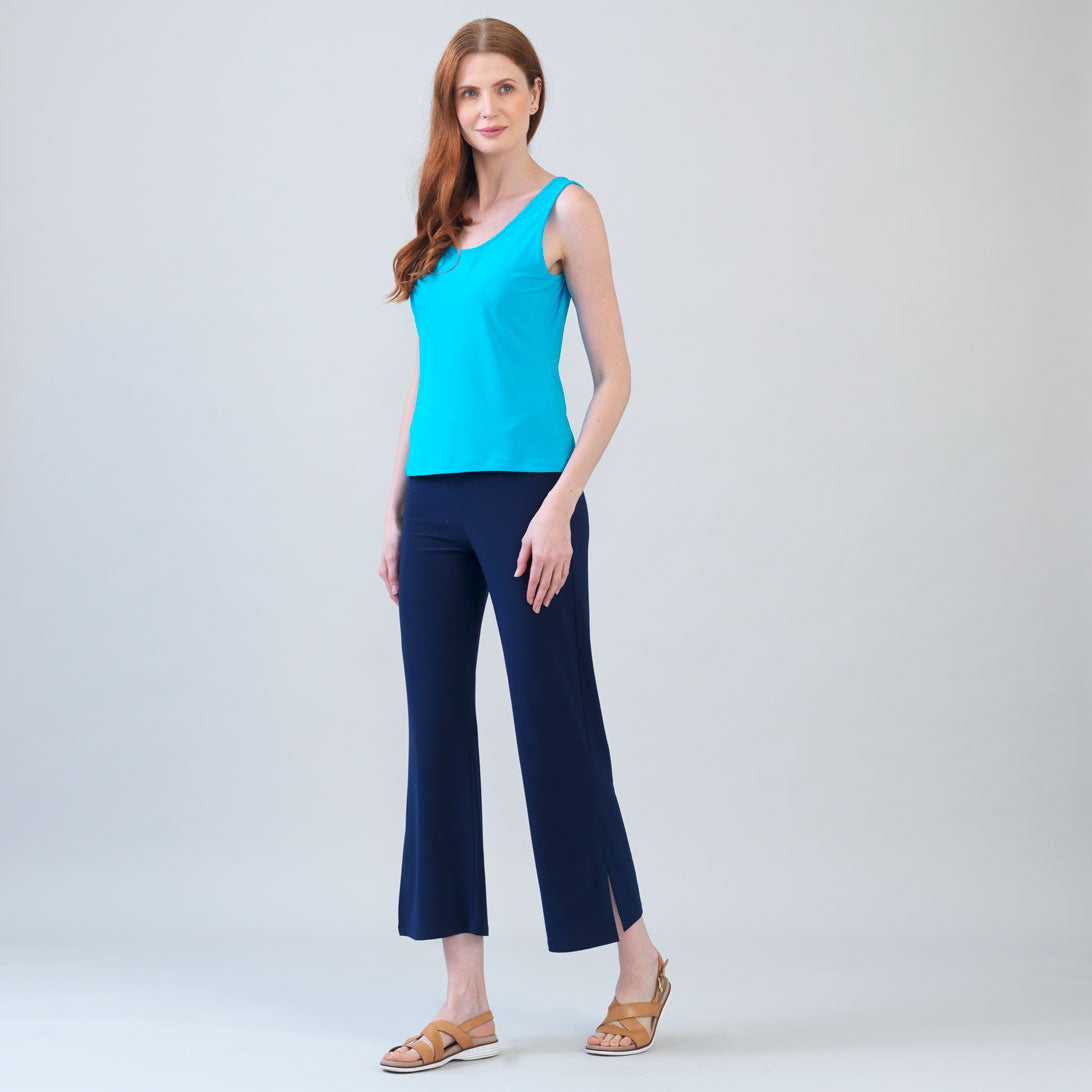 Reversible U or V Neckline Tank - Turquoise | Clara Sunwoo Everyday