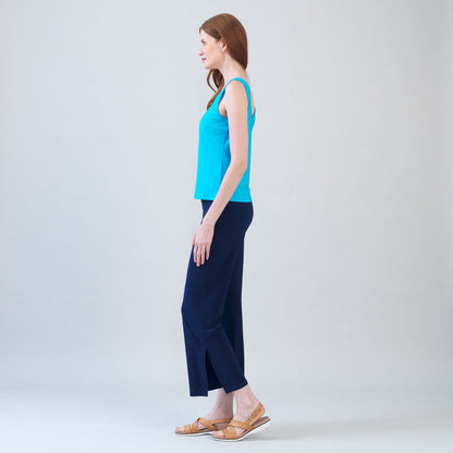 Reversible U or V Neckline Tank - Turquoise | Clara Sunwoo Everyday