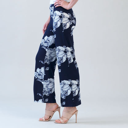 Relaxed Kick Front Slit Ankle Pant - Peony Blossom | Clara Sunwoo Popular