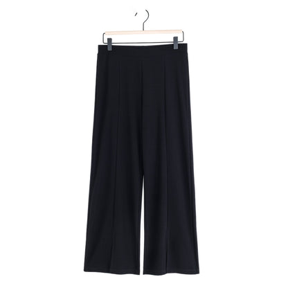 Relaxed Kick Front Slit Ankle Pant - Black | Clara Sunwoo Top Pick