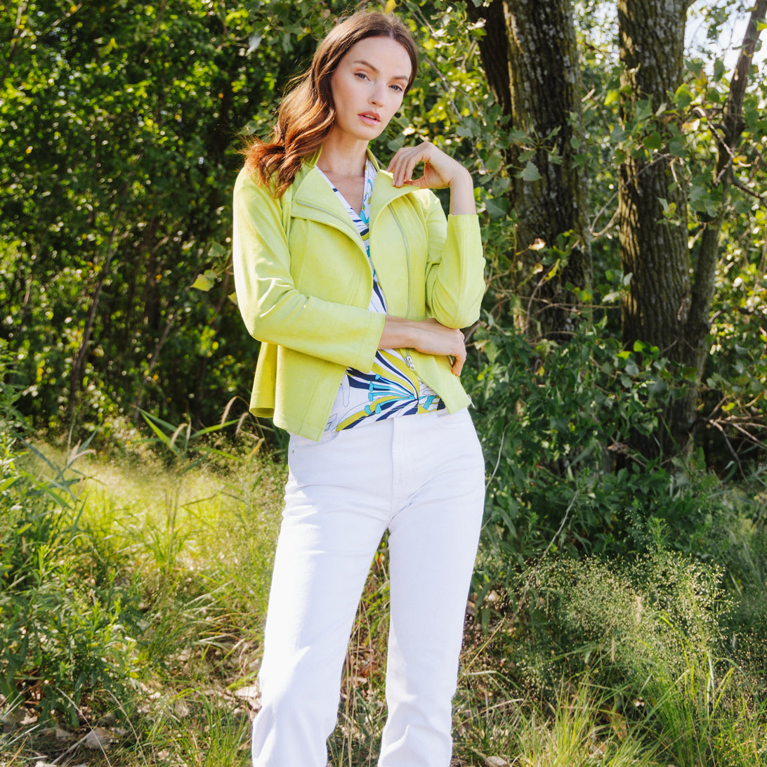 Soft Suede - Signature Jacket - Lime | Clara Sunwoo Deals