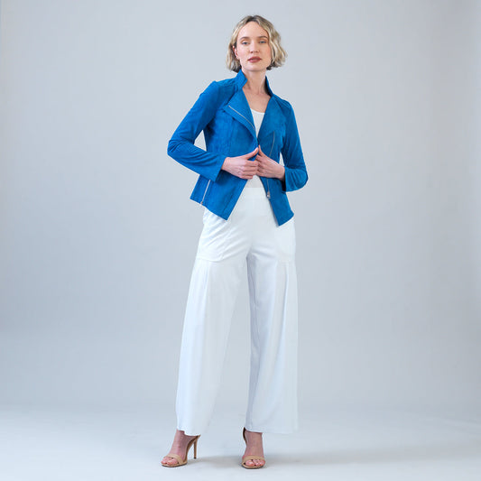 Soft Suede - Signature Jacket - French Blue | Clara Sunwoo Special Offer