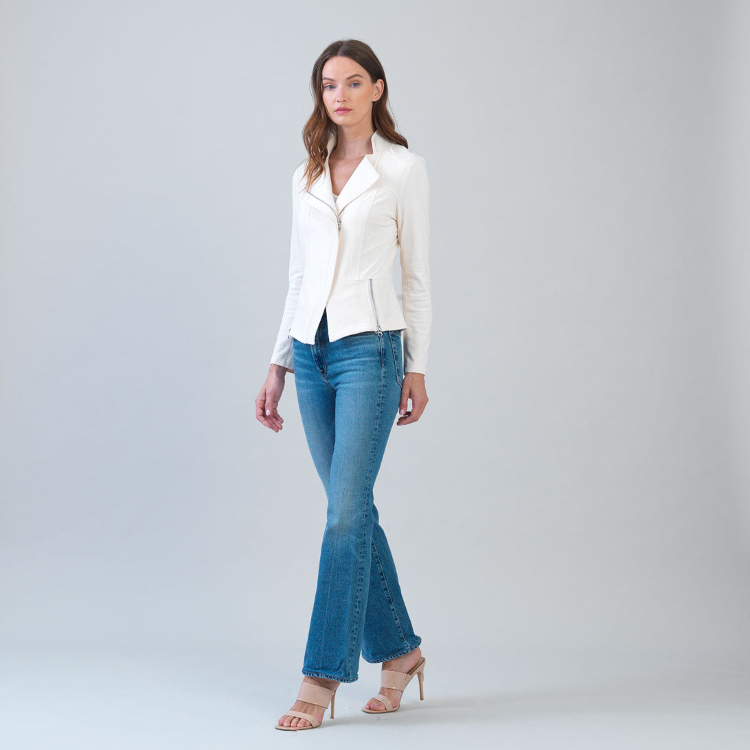Soft Suede - Signature Jacket - Cream | Clara Sunwoo New