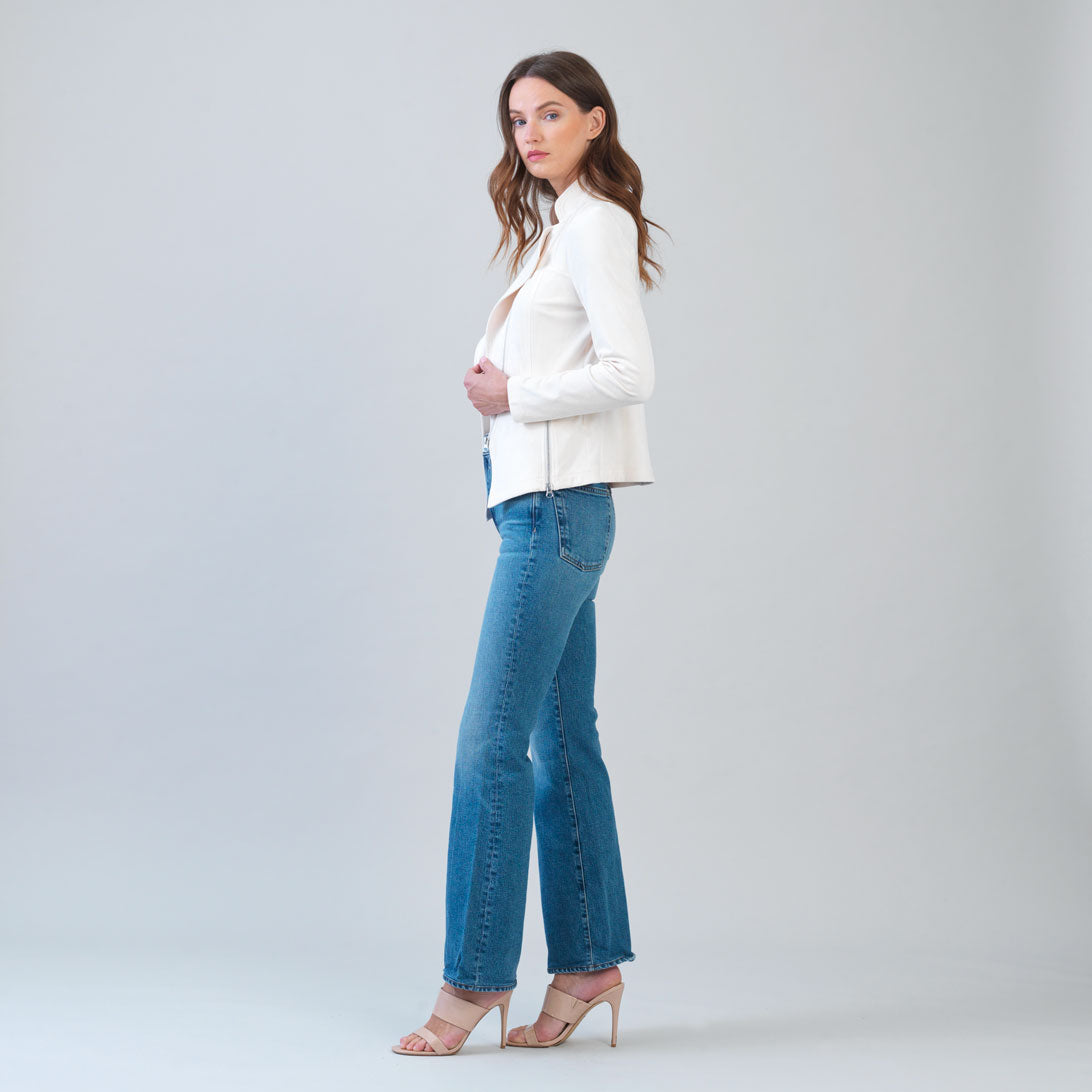 Soft Suede - Signature Jacket - Cream | Clara Sunwoo New