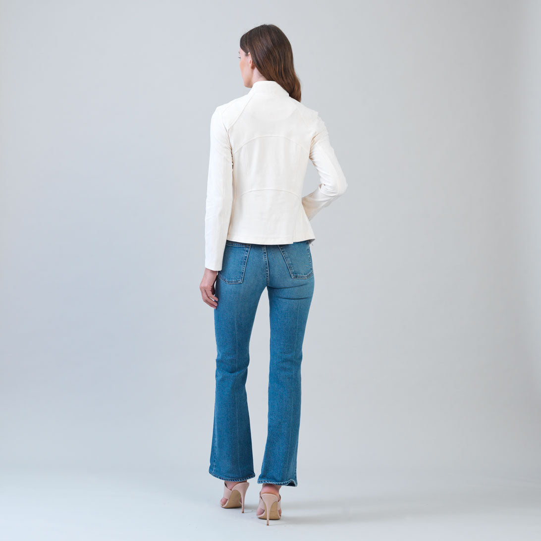 Soft Suede - Signature Jacket - Cream | Clara Sunwoo New