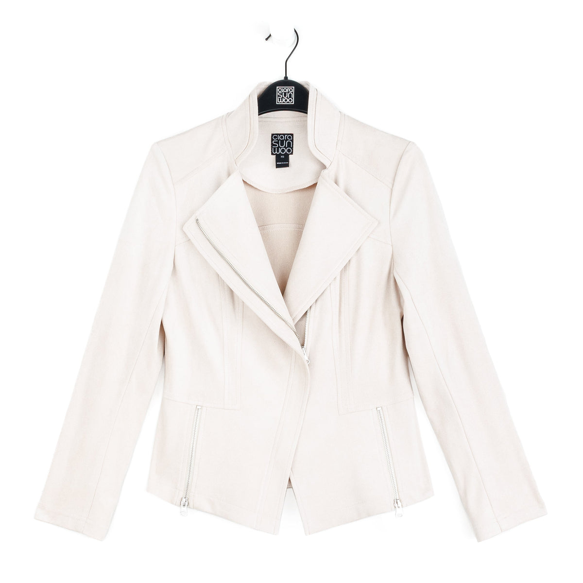 Soft Suede - Signature Jacket - Cream | Clara Sunwoo New