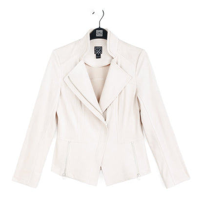 Soft Suede - Signature Jacket - Cream | Clara Sunwoo New