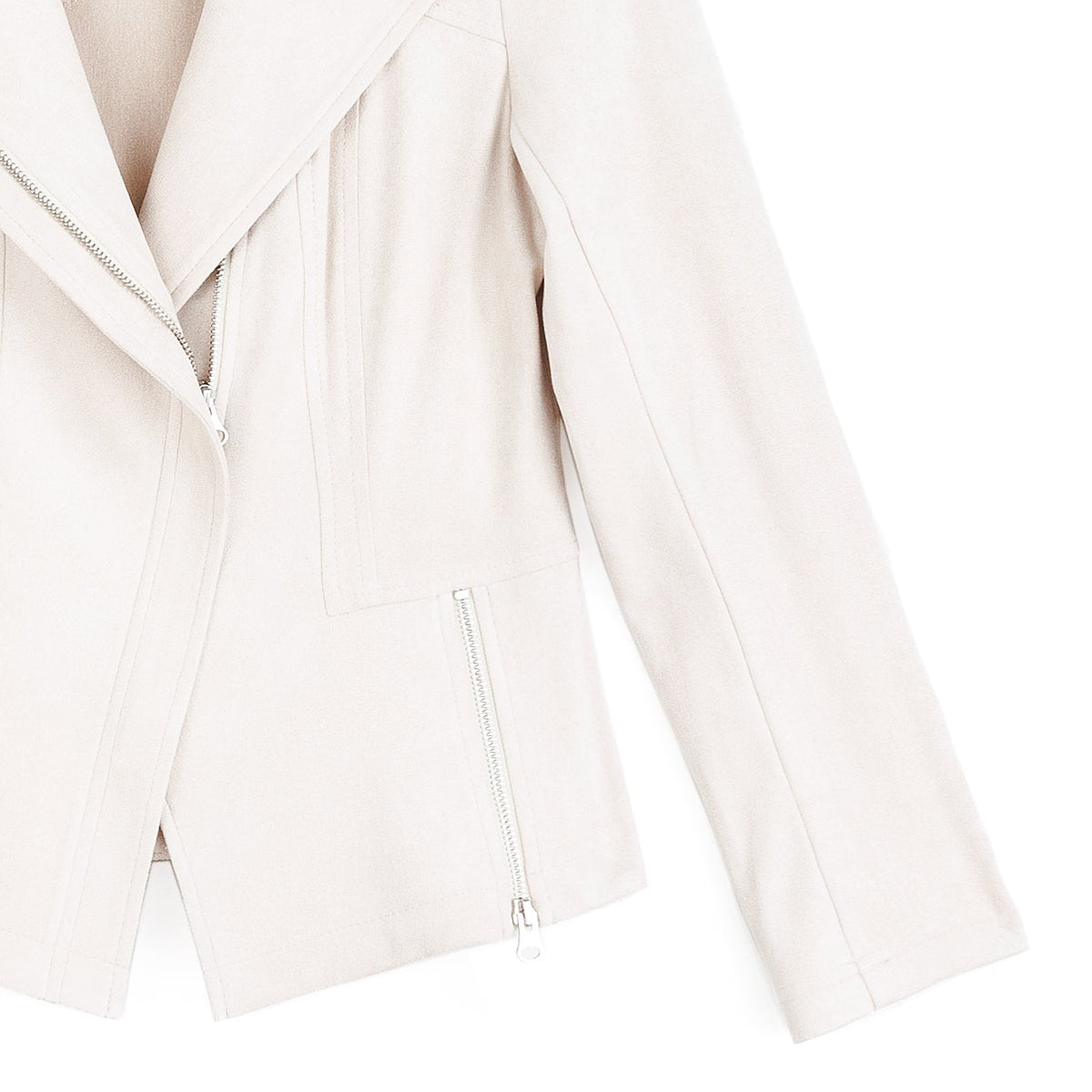 Soft Suede - Signature Jacket - Cream | Clara Sunwoo New