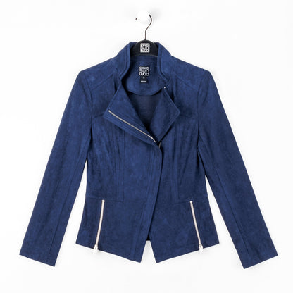 Soft Suede - Signature Jacket - Navy | Clara Sunwoo Essential