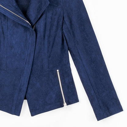 Soft Suede - Signature Jacket - Navy | Clara Sunwoo Essential