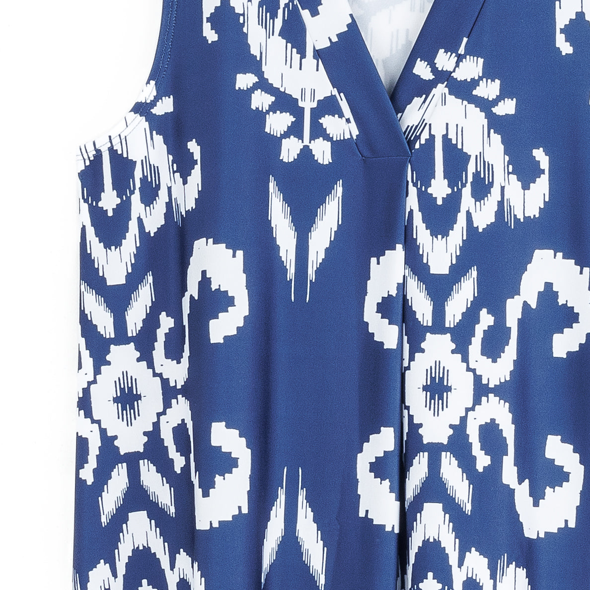 Butter Knit - Asymmetrical Tunic Tank - Tile Motif - Limited Sizes | Clara Sunwoo Great Value