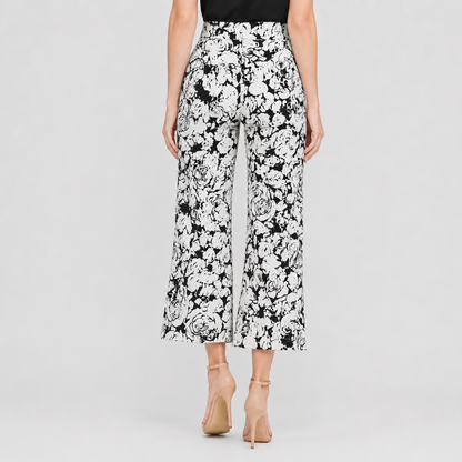 Signature Side Slit Ankle Pant - Abstract Rose - Final Sale | Clara Sunwoo Value