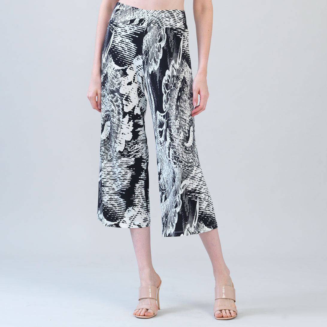 Signature Modern Gaucho Pant - Abstract Etch | Clara Sunwoo Customer Favorite