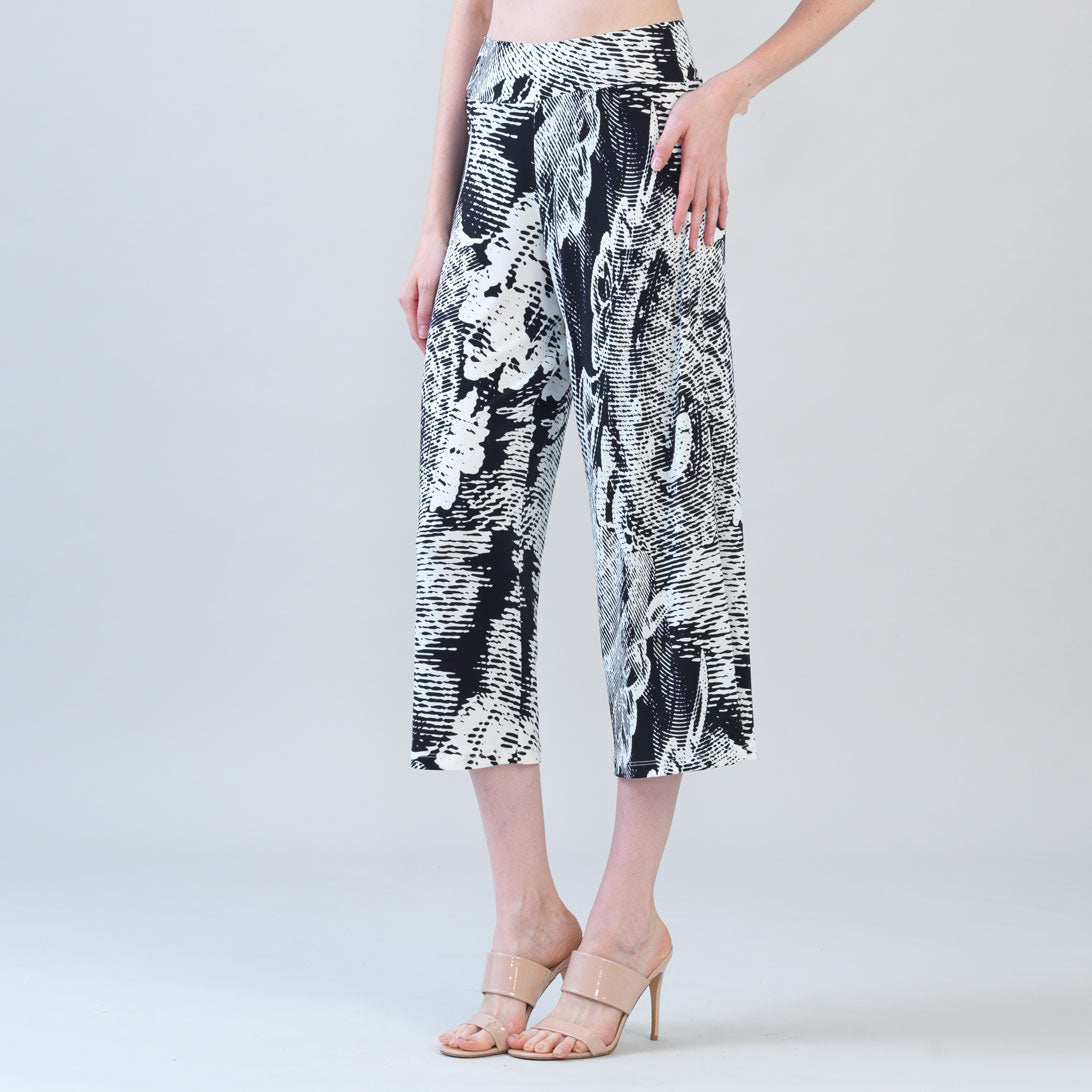 Signature Modern Gaucho Pant - Abstract Etch | Clara Sunwoo Customer Favorite