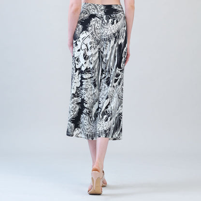 Signature Modern Gaucho Pant - Abstract Etch | Clara Sunwoo Customer Favorite