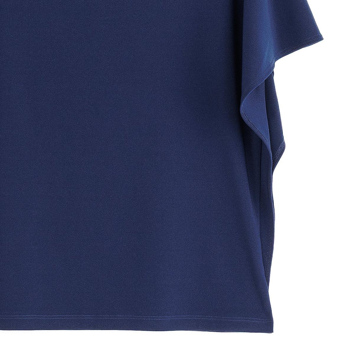 Caftan Flutter Sleeve Top - Navy | Clara Sunwoo Essential