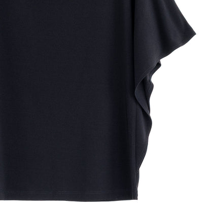 Caftan Flutter Sleeve Top - Black | Clara Sunwoo Quality