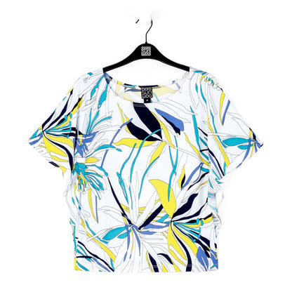 Caftan Flutter Sleeve Top - Floral Leaves - Final Sale | Clara Sunwoo Latest