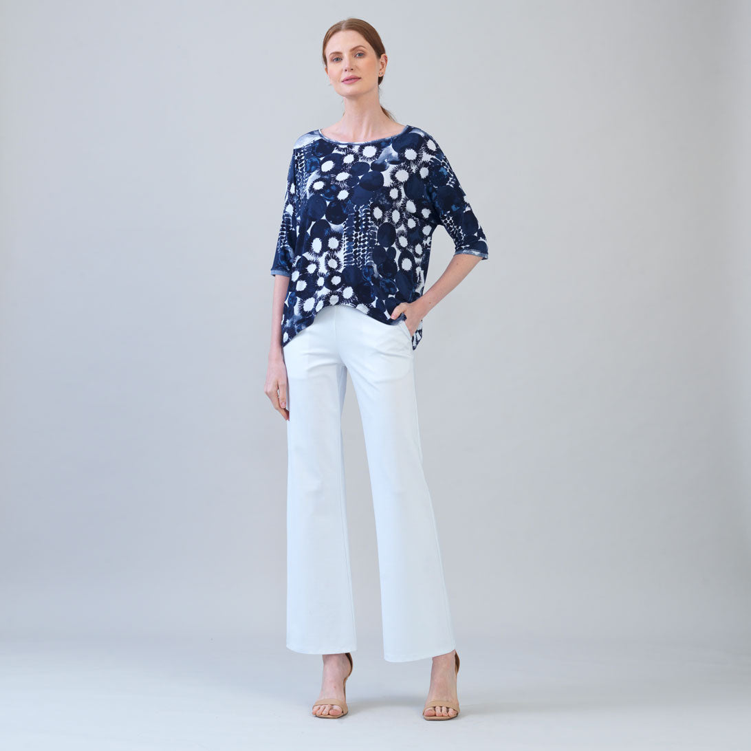 Loose Cut Half Sleeve Top - Circle Splatter - Final Sale | Clara Sunwoo Hot Sale