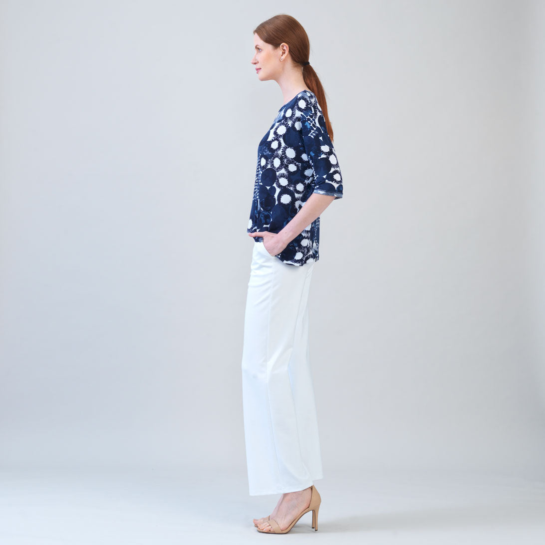Loose Cut Half Sleeve Top - Circle Splatter - Final Sale | Clara Sunwoo Hot Sale