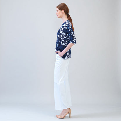 Loose Cut Half Sleeve Top - Circle Splatter - Final Sale | Clara Sunwoo Hot Sale
