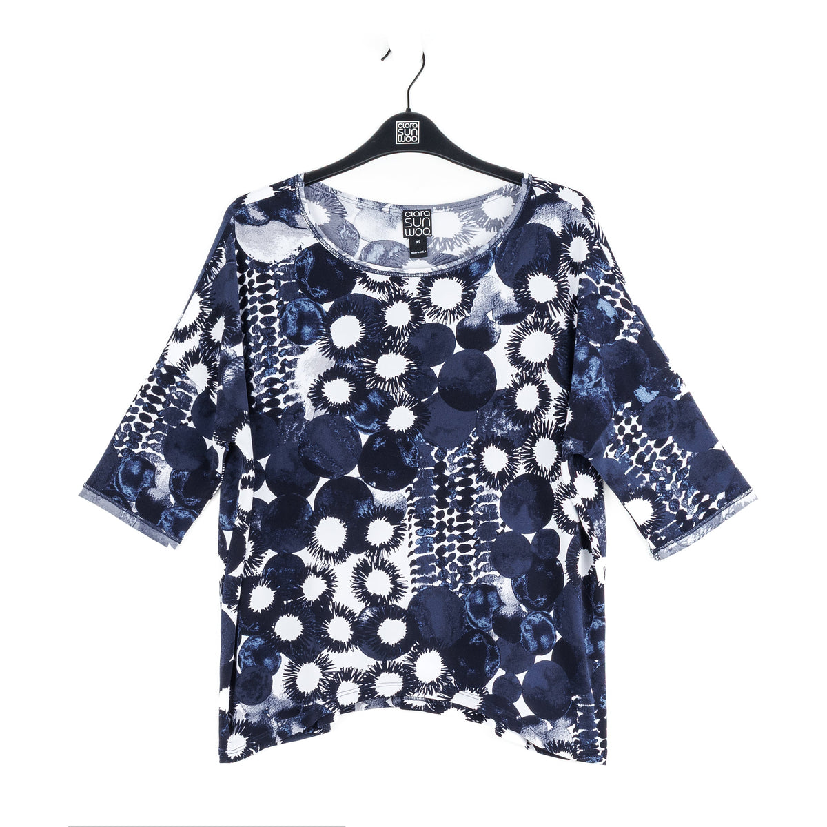 Loose Cut Half Sleeve Top - Circle Splatter - Final Sale | Clara Sunwoo Hot Sale