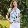 Floral Leaves-White