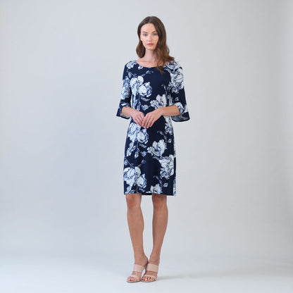 Tulip Cuff Back Tie Dress - Peony Blossom | Clara Sunwoo Latest