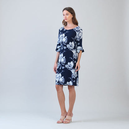 Tulip Cuff Back Tie Dress - Peony Blossom | Clara Sunwoo Latest