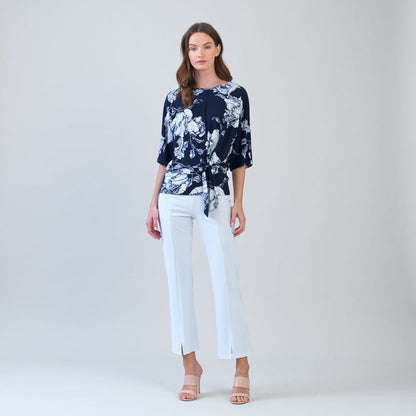Signature Side Tie Top - Peony Blossom | Clara Sunwoo Essential