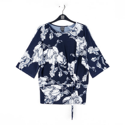 Signature Side Tie Top - Peony Blossom | Clara Sunwoo Essential