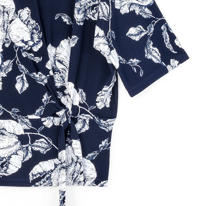 Signature Side Tie Top - Peony Blossom | Clara Sunwoo Essential