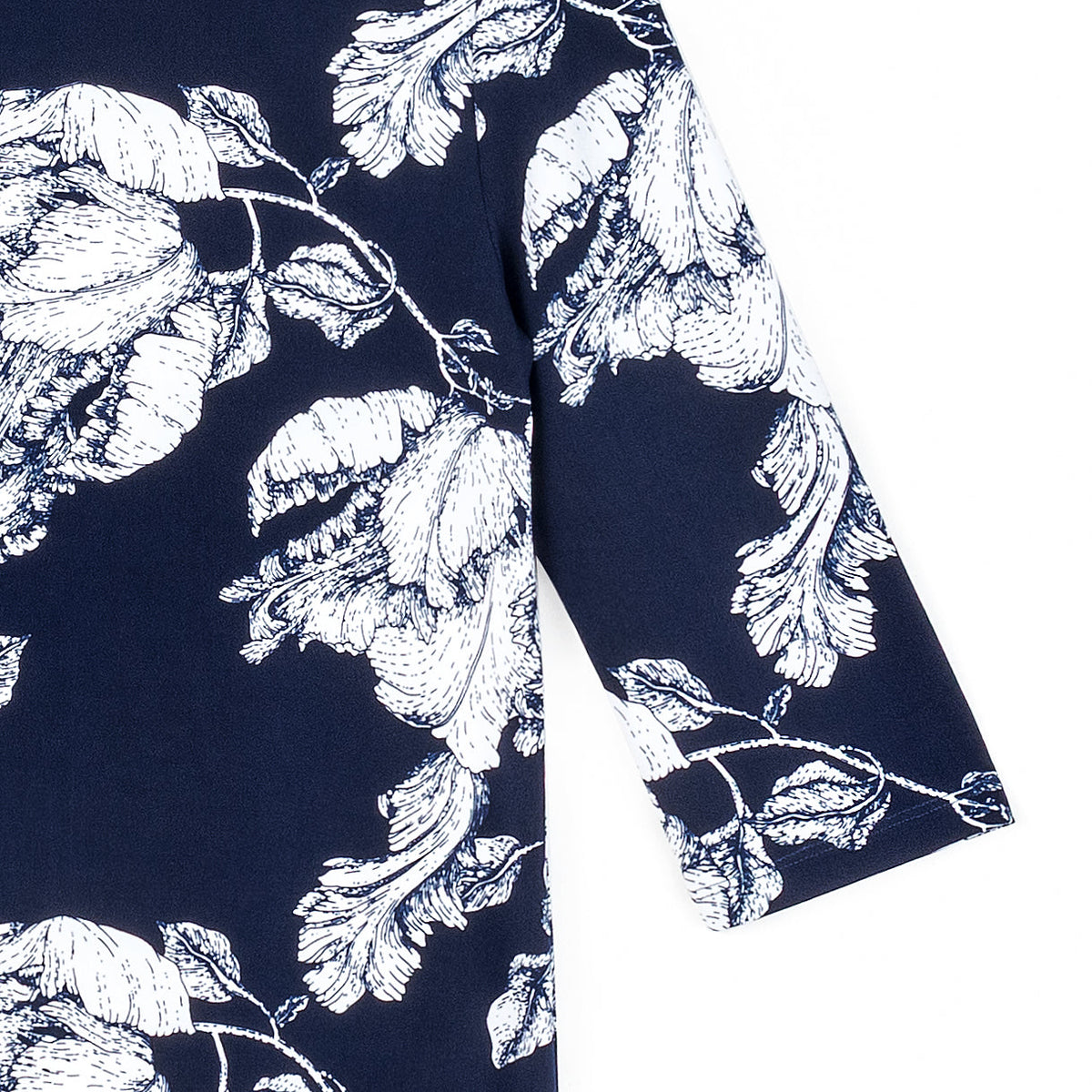Scoop Neck Half Sleeve Top - Peony Blossom | Clara Sunwoo Top Pick