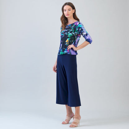 Scoop Neck Half Sleeve Top - Floral Dream - Limited Sizes | Clara Sunwoo Essential