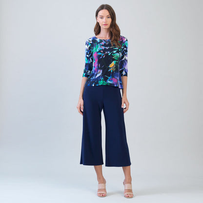 Scoop Neck Half Sleeve Top - Floral Dream - Limited Sizes | Clara Sunwoo Essential