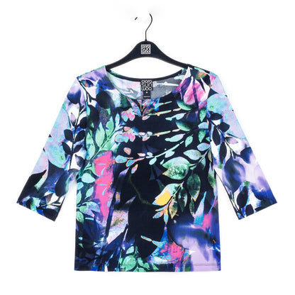 Scoop Neck Half Sleeve Top - Floral Dream - Limited Sizes | Clara Sunwoo Essential