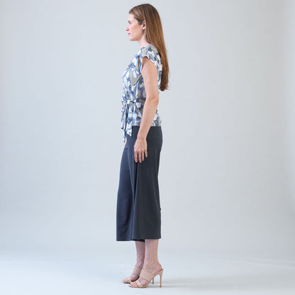 Slant Sleeve Side Tie Top - Orchid Veil - Final Sale | Clara Sunwoo Trusted