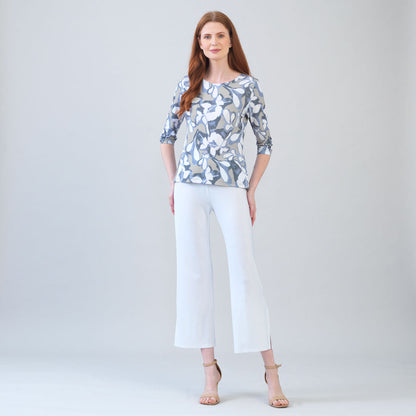 Scoop Neck Half Sleeve Top - Orchid Veil - Final Sale | Clara Sunwoo Trusted